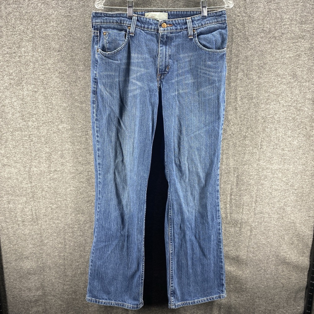 Levi Strauss Jeans Womens 12 Short Blue Stretch Mid Rise‎ Bootcut Western